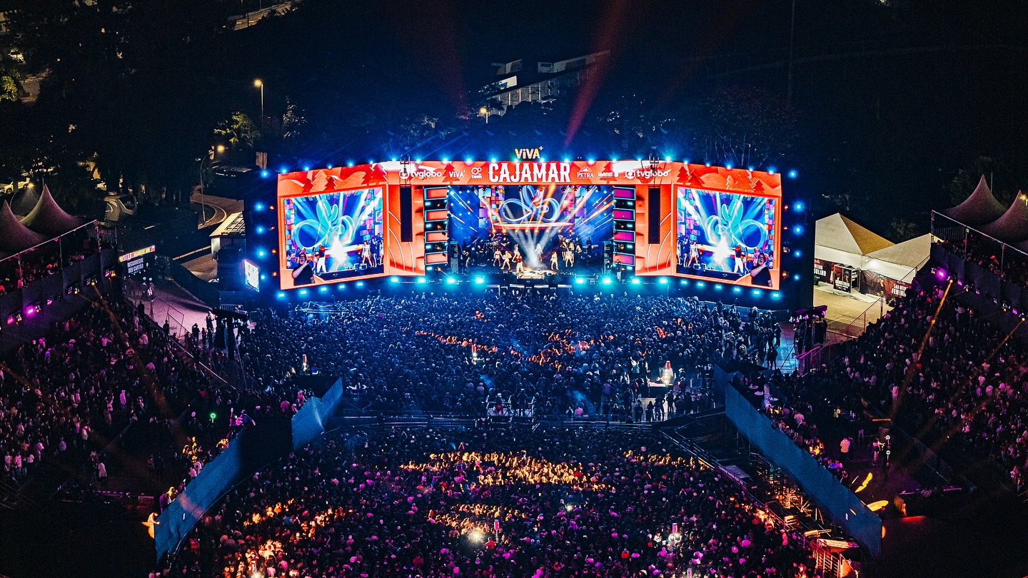 Imagem do palco do Cajamar Rodeo Fest.