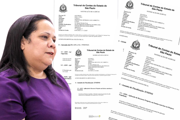 Prefeita de Cabreúva, Noemi Bernardes, é alvo de alertas por má gestão de verbas da Educação