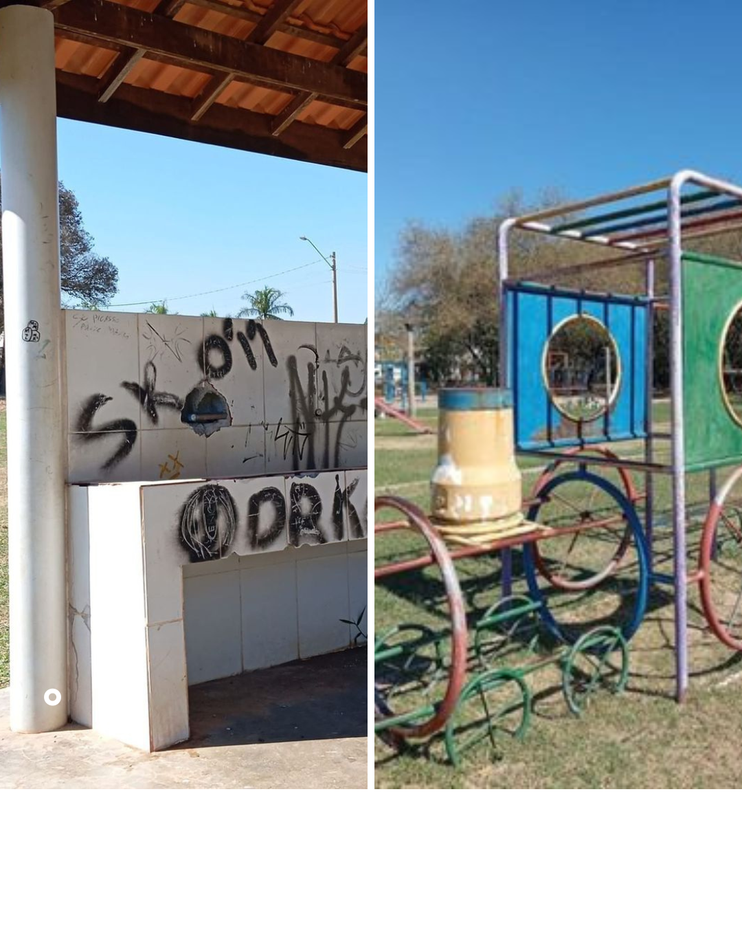 Abandono do Parque da Cidade coloca crianças em perigo no Vilarejo