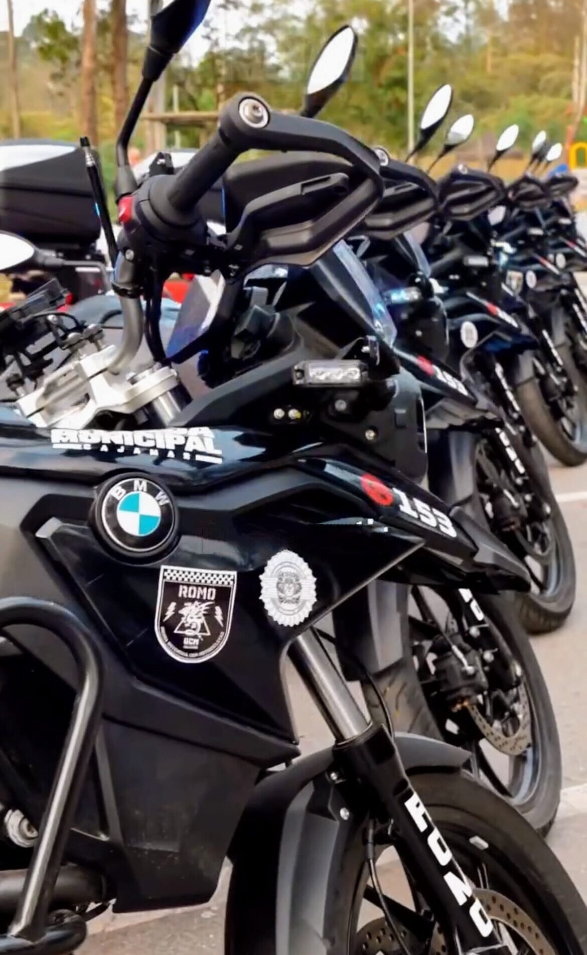 Motocicletas BMW zero quilômetro da Guarda Municipal de Cajamar