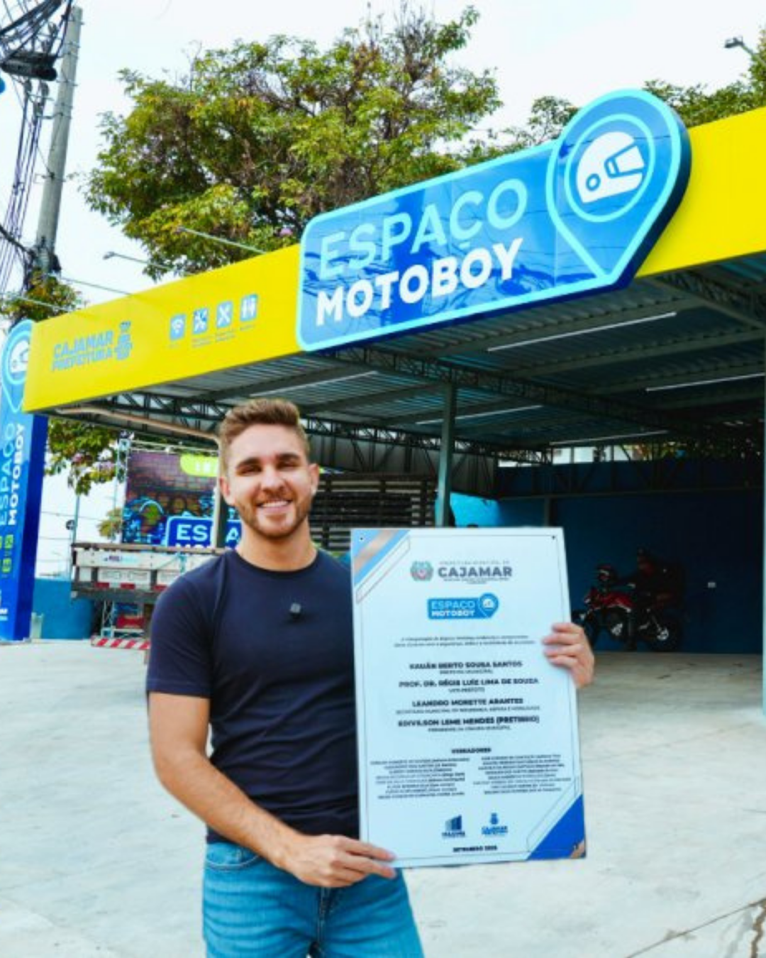 Kauan inaugura primeiro Espaço Motoboy de Cajamar para apoiar profissionais de entregas