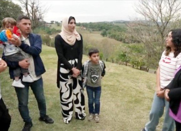 Refugiados palestinos em Morungaba comemoram o fim da guerra em Gaza