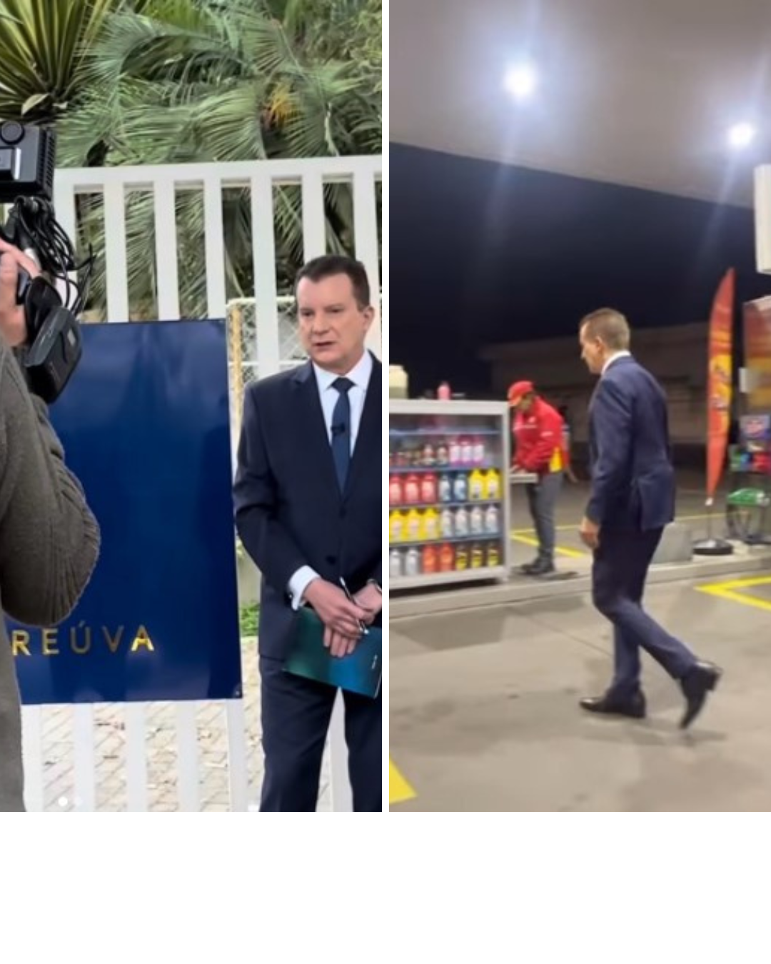 Celso Russomanno grava reportagem do Programa Patrulha do Consumidor em Cabreúva