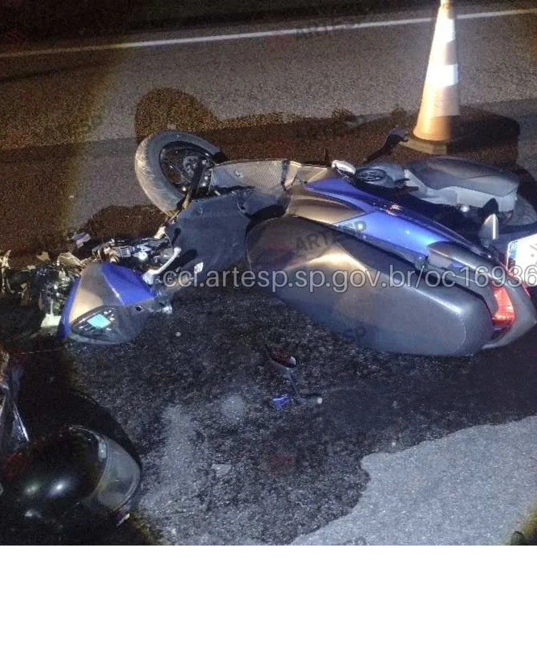 Motociclista morre em colisão com caminhão na Rodovia Dom Gabriel, em Cabreúva