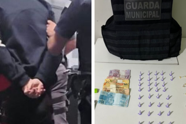 Homem é preso por tráfico de drogas no bairro Vale Verde após denúncia anônima