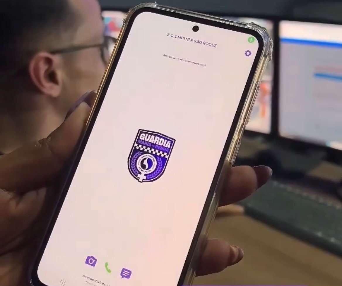 App que facilita acionamento da GCM em caso de violência começa a funcionar em São Roque